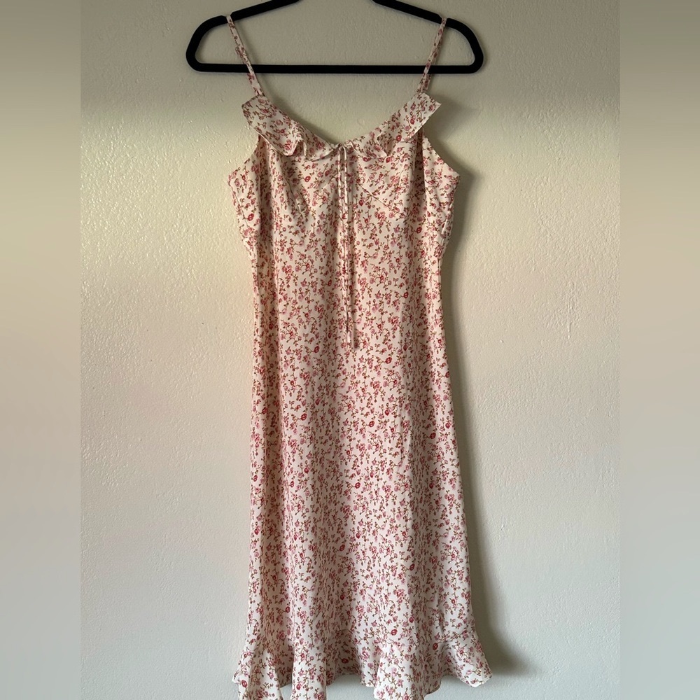 Vintage Floral Midi Dress